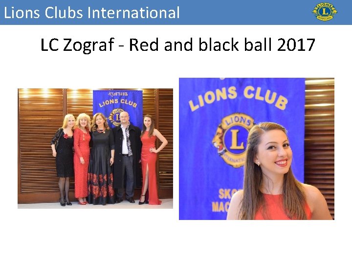 Lions Clubs International LC Zograf - Red and black ball 2017 