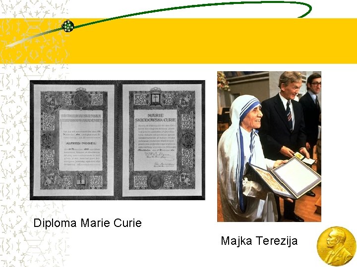 Diploma Marie Curie Majka Terezija 