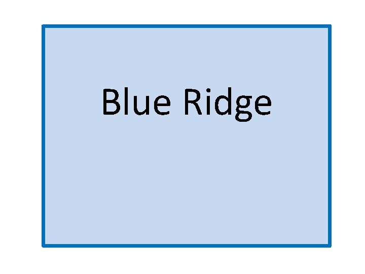 Blue Ridge 