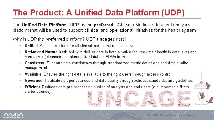 The Product: A Unified Data Platform (UDP) The Unified Data Platform (UDP) is the