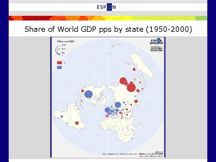 Share of World GDP pps by state (1950 -2000) 