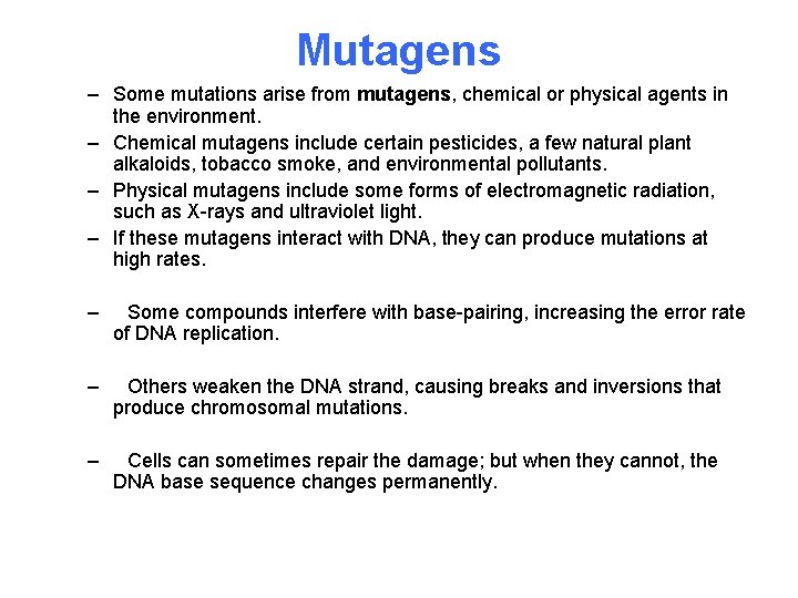 13 3 Mutations The sequence of bases in