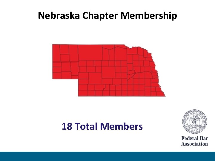 Nebraska Chapter Membership 18 Total Members 