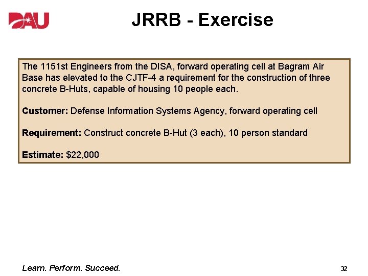 JRRB - Exercise The 1151 st Engineers from the DISA, forward operating cell at