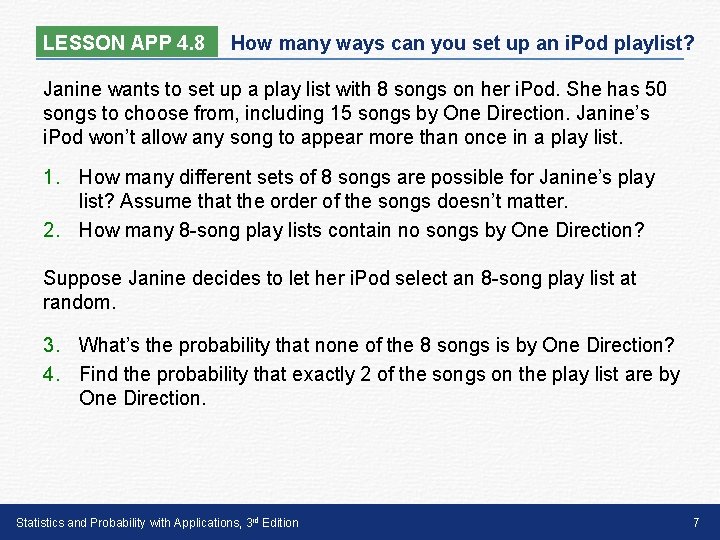 LESSON APP 4. 8 How many ways can you set up an i. Pod LESSON APP 4. 8 How many ways can you set up an i. Pod