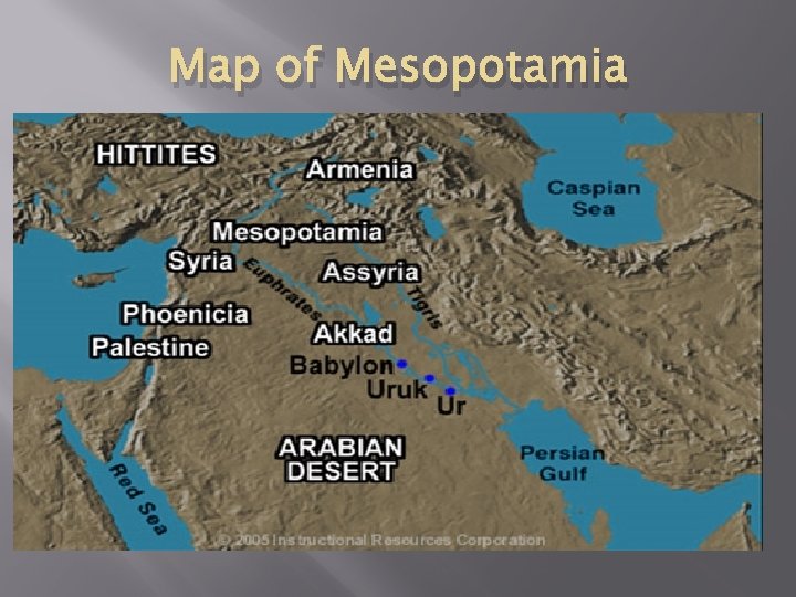 Map of Mesopotamia 