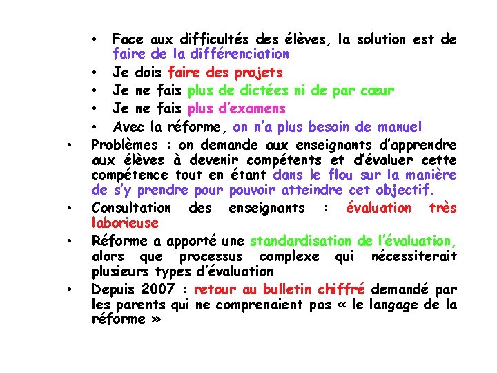 Face aux difficultés des élèves, la solution est de faire de la différenciation •