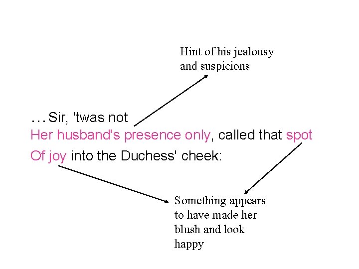 Hint of his jealousy and suspicions …Sir, 'twas not Her husband's presence only, called