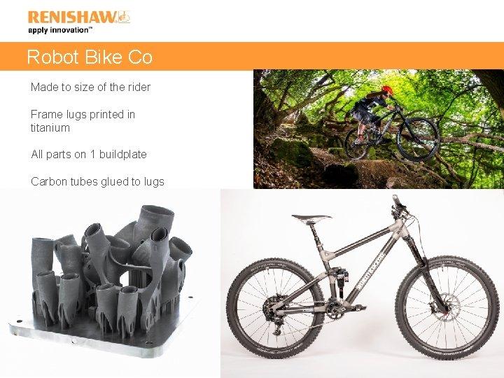 Robot Bike Co Made to size of the rider Frame lugs printed in titanium