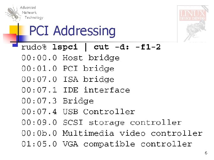 PCI Addressing 6 