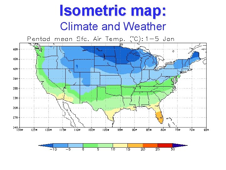 Isometric map: Climate and Weather 