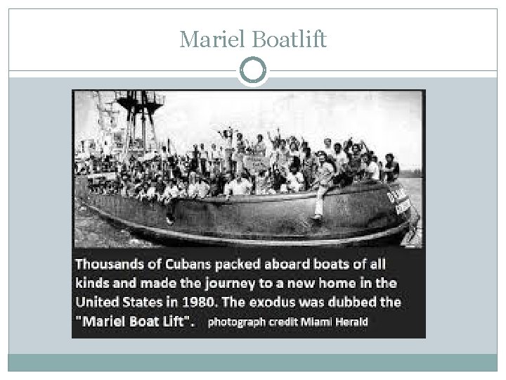 Mariel Boatlift 