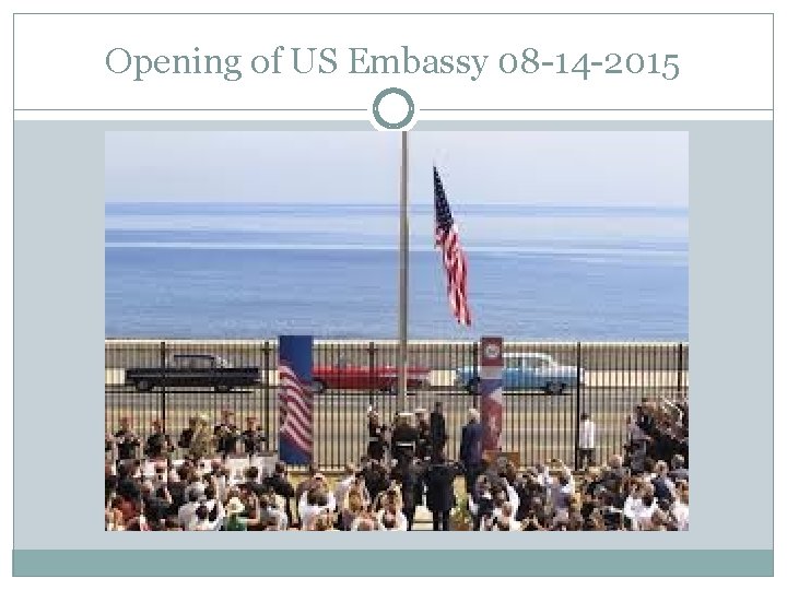 Opening of US Embassy 08 -14 -2015 