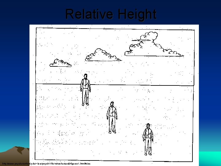Relative Height http: //www-psych. stanford. edu/~lera/psych 115 s/notes/lecture 8/figures 1. html#size Relative Height http: //www-psych. stanford. edu/~lera/psych 115 s/notes/lecture 8/figures 1. html#size