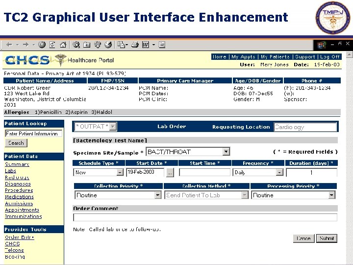 TC 2 Graphical User Interface Enhancement 27 