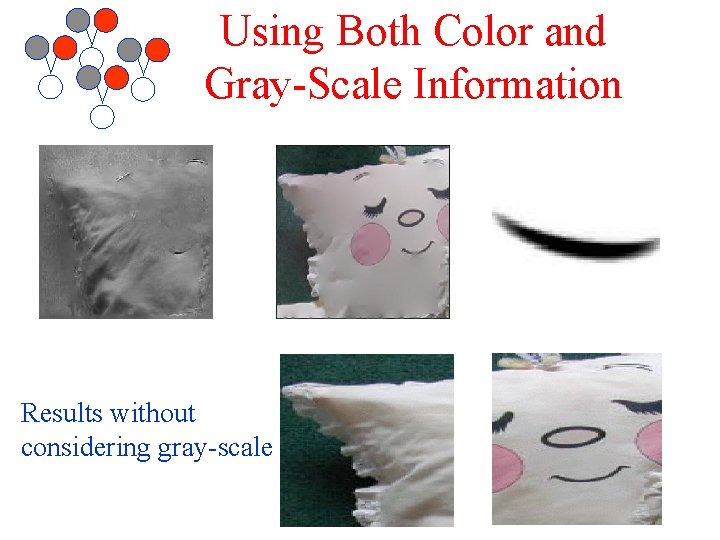 Using Both Color and Gray-Scale Information Results without considering gray-scale 