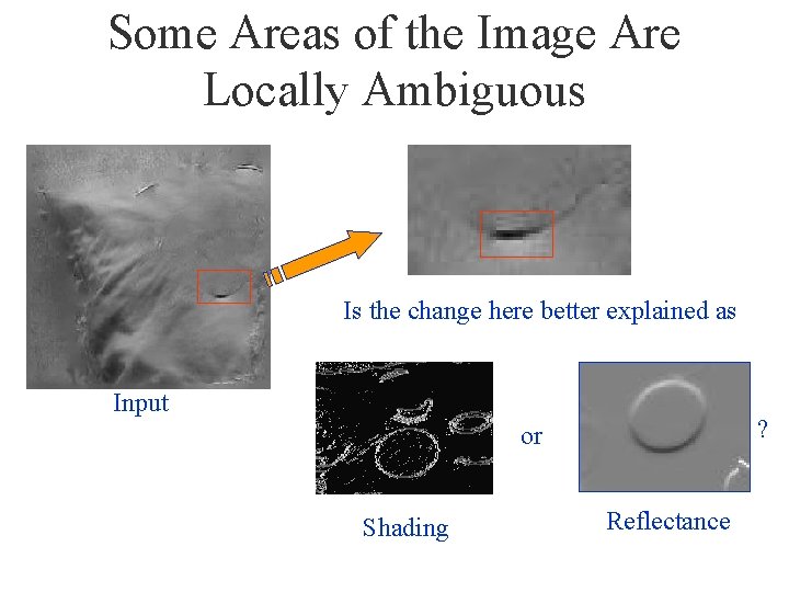 Some Areas of the Image Are Locally Ambiguous Is the change here better explained