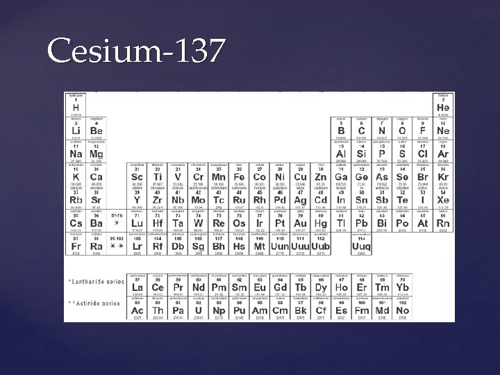 Cesium-137 
