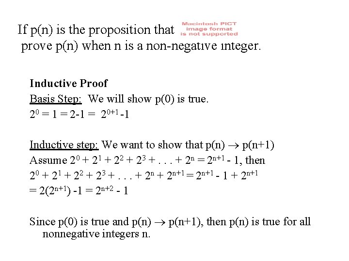 If p(n) is the proposition that prove p(n) when n is a non-negative integer.