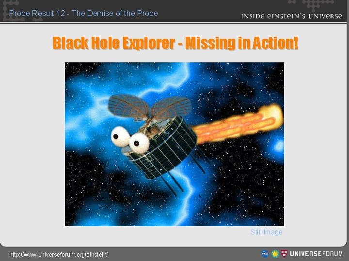 Probe Result 12 - The Demise of the Probe Black Hole Explorer - Missing