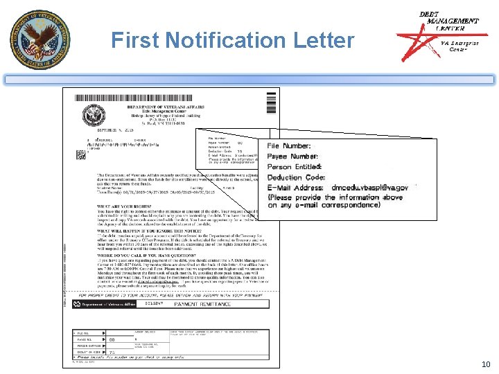 First Notification Letter 10 