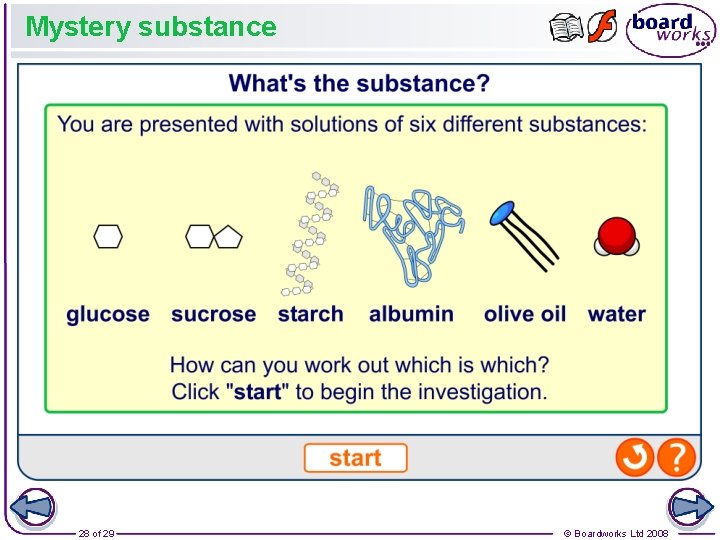Mystery substance 28 of 29 © Boardworks Ltd 2008 