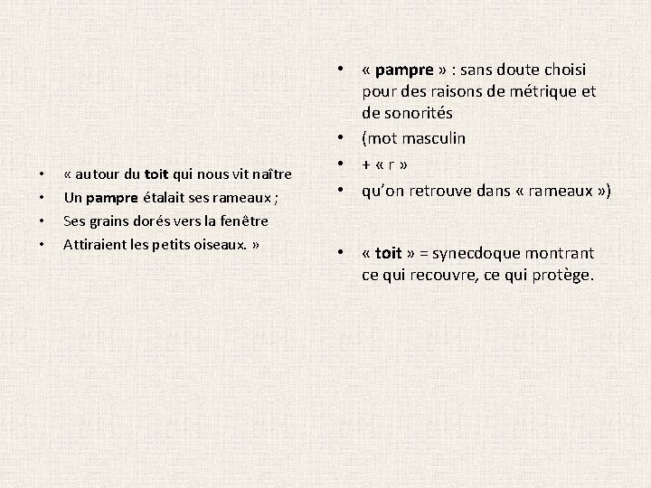  • • « autour du toit qui nous vit naître Un pampre étalait