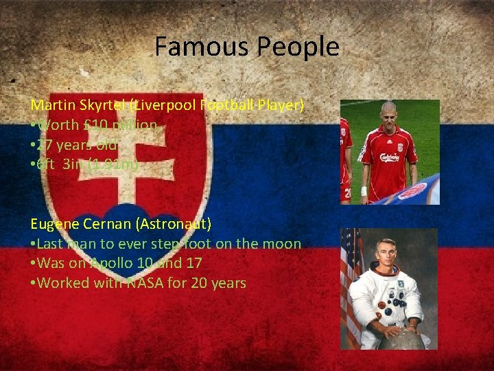 Famous People Martin Skyrtel (Liverpool Football Player) • Worth £ 10 million. • 27