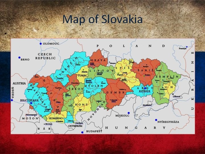 Map of Slovakia 