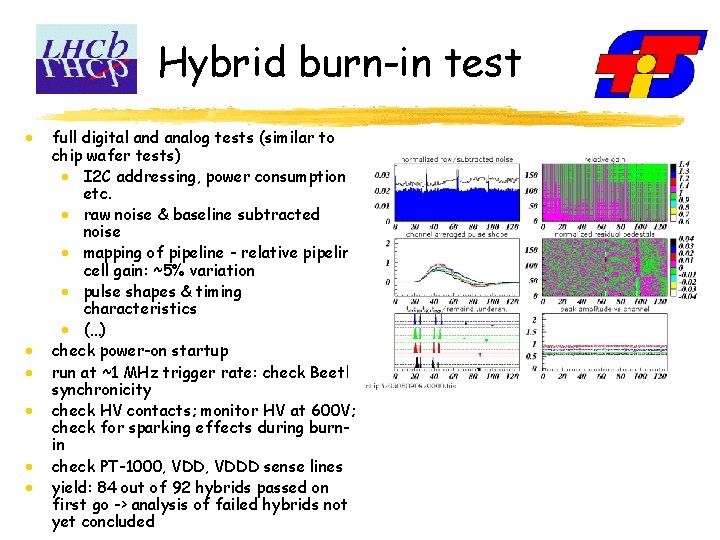 Hybrid burn-in test · · · full digital and analog tests (similar to chip