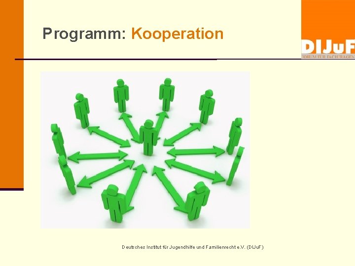 Programm: Kooperation Deutsches Institut für Jugendhilfe und Familienrecht e. V. (DIJu. F) 