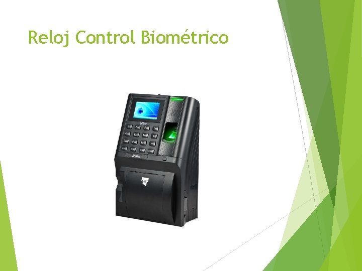 Reloj Control Biométrico 