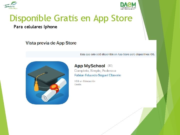 Disponible Gratis en App Store Para celulares Iphone 