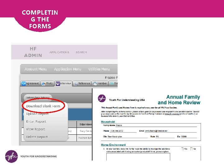 COMPLETIN G THE FORMS 