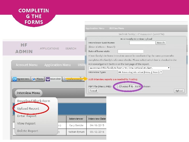 COMPLETIN G THE FORMS 