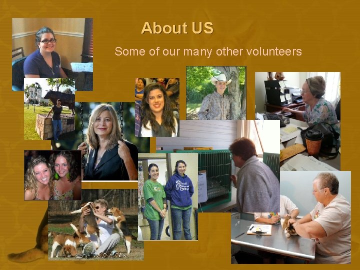 About US Some of our many other volunteers 