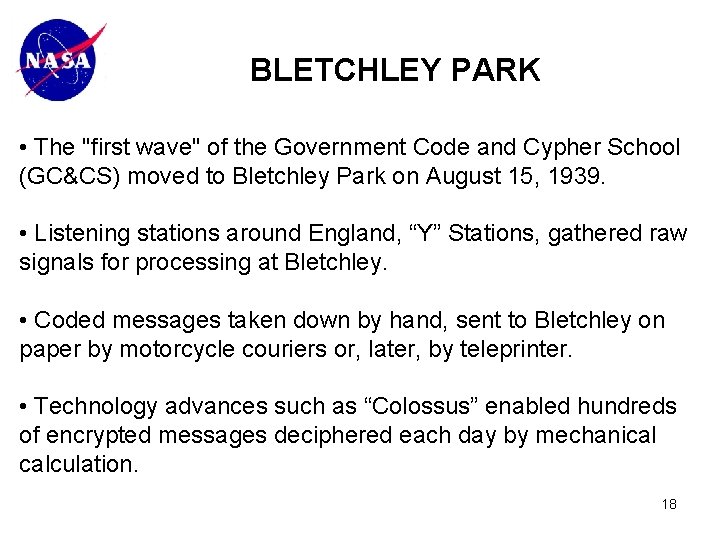 BLETCHLEY PARK • The "first wave" of the Government Code and Cypher School (GC&CS)