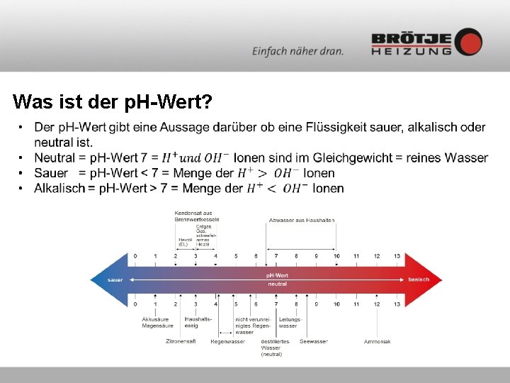 Was ist der p. H-Wert? 