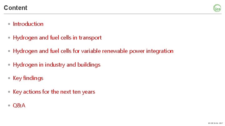 Content • Introduction • Hydrogen and fuel cells in transport • Hydrogen and fuel