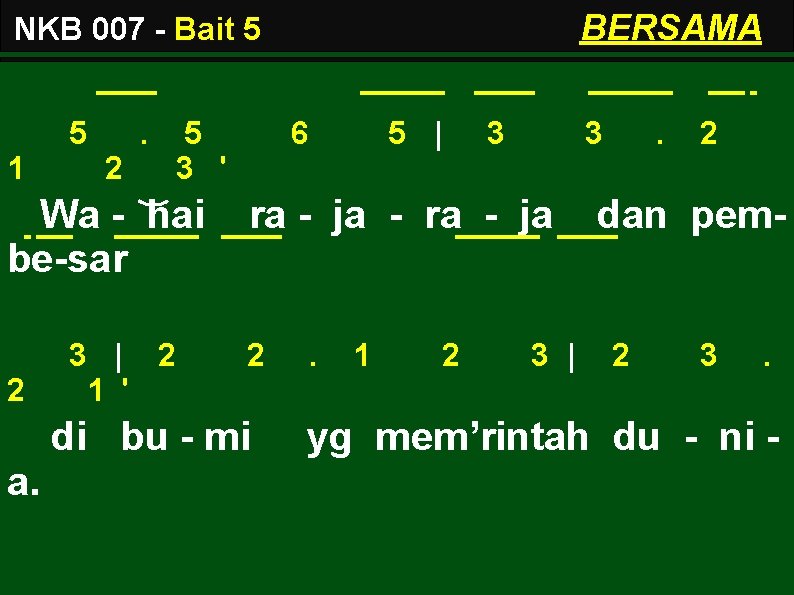 BERSAMA NKB 007 - Bait 5 5 1 . 2 5 3 ' Wa