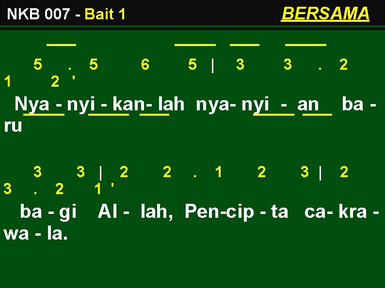 BERSAMA NKB 007 - Bait 1 5 1 . 5 6 5 | 3