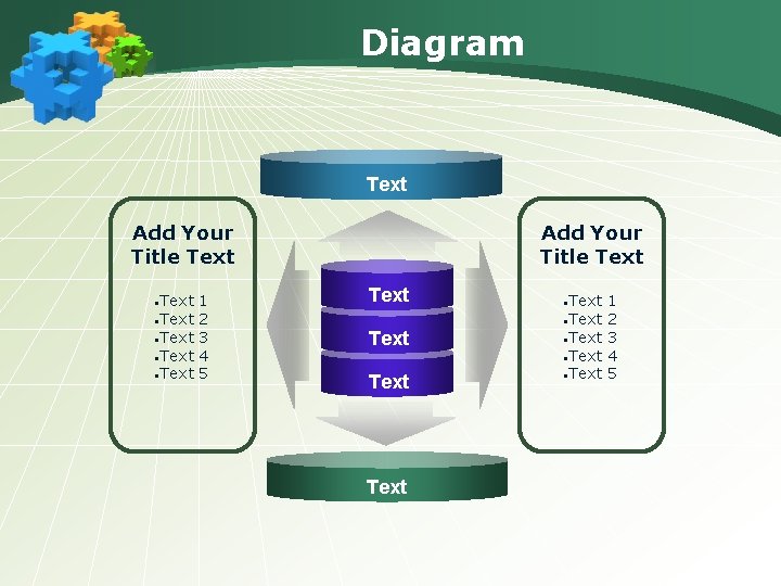 Diagram Text Add Your Title Text • Text • Text 1 2 3 4