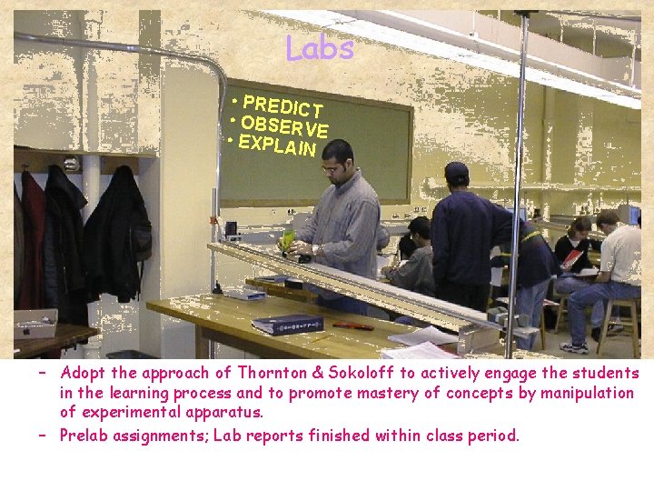 Labs • PREDIC T • OBSERV • EXPLAI E N – Adopt the approach