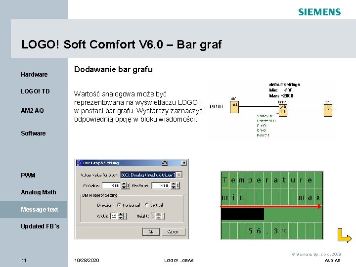 LOGO! Soft Comfort V 6. 0 – Bar graf Hardware LOGO! TD AM 2