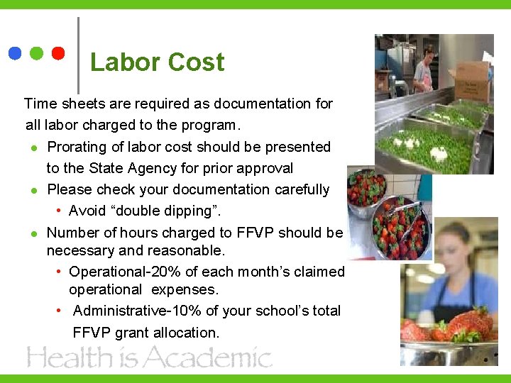 Labor Cost Time sheets are required as documentation for all labor charged to the