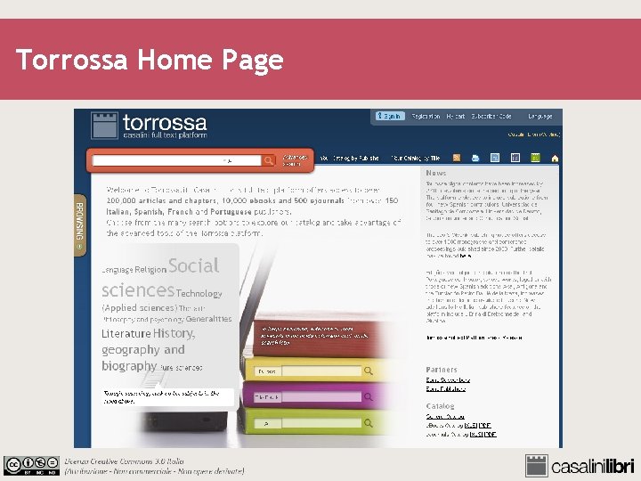 Torrossa Home Page 