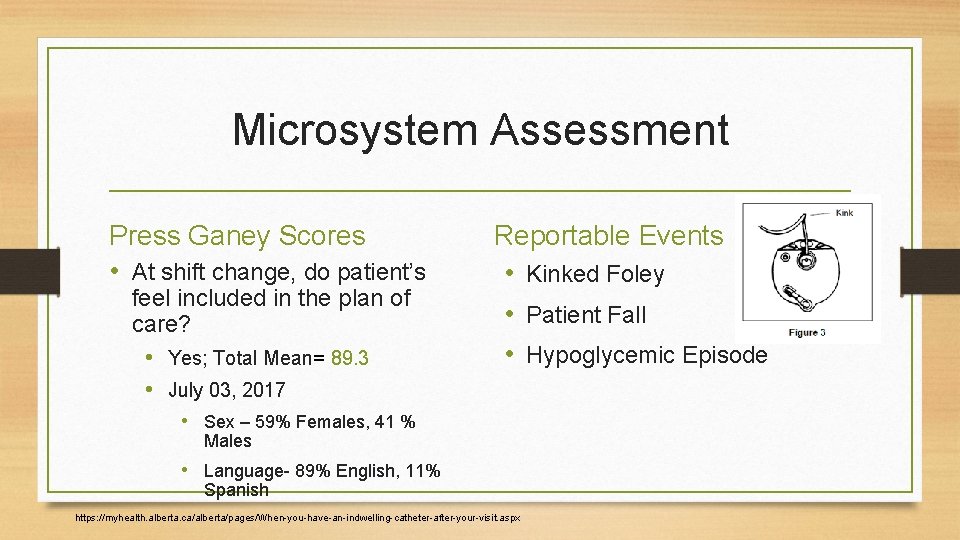 Microsystem Assessment Press Ganey Scores • At shift change, do patient’s feel included in
