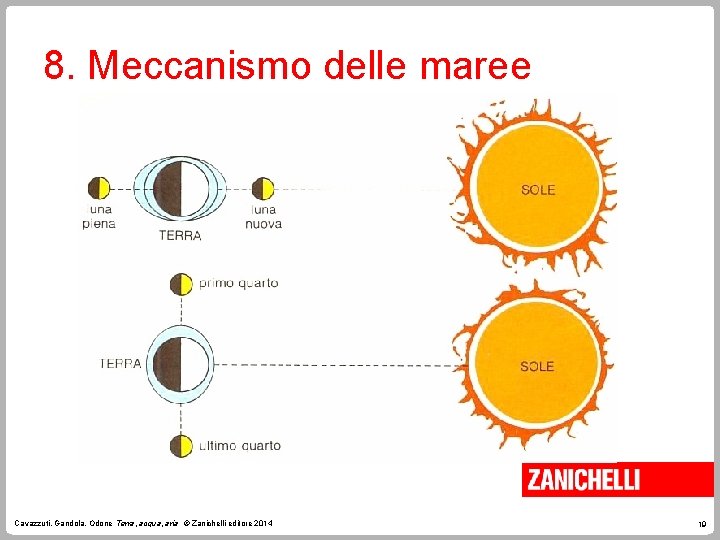 8. Meccanismo delle maree Cavazzuti, Gandola, Odone Terra, acqua, aria © Zanichelli editore 2014