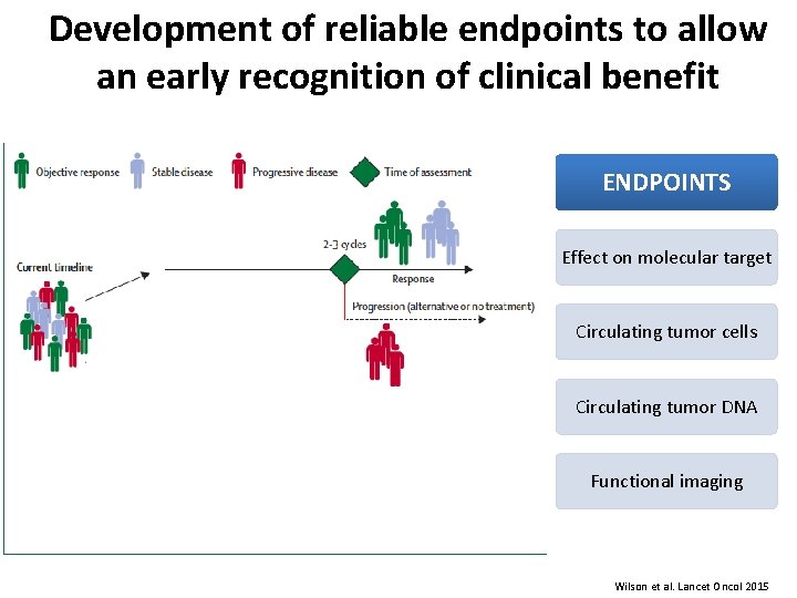 Development of reliable endpoints to allow an early recognition of clinical benefit ENDPOINTS Effect