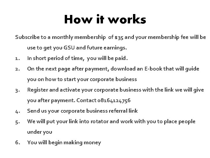 How it works Subscribe to a monthly membership of $35 and your membership fee